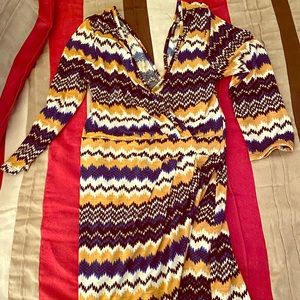 Mini half wrap dress